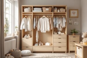 L&rsquo;armoire de bébé : tout pour une puériculture complète et des accessoires adorables