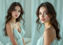 Avant/après : une robe vert d’eau et un relooking bluffant