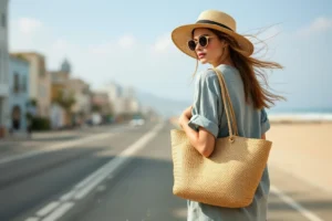 Entre ville et rivage : comment adopter le sac en paille au quotidien sans fausse note