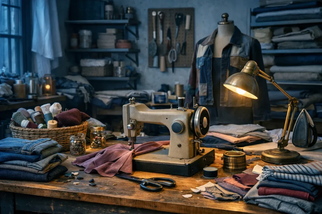 Du fil au vêtement : ateliers textiles et upcycling