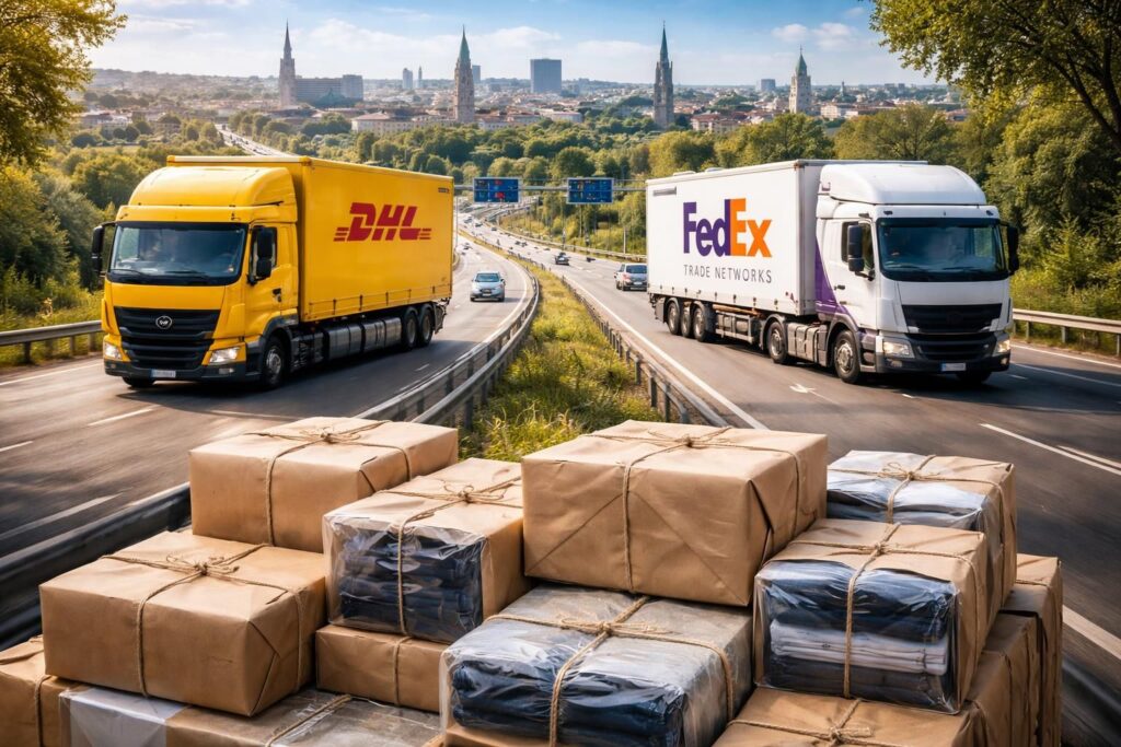 Expédier vos textiles à travers l&rsquo;Europe avec DHL Express et FedEx Trade Networks en respectant les délais