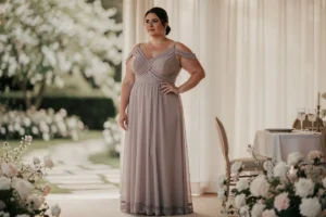 Minimalisme chic ou glamour assumé ? Trouver sa signature mode en robe de demoiselle d’honneur grande taille