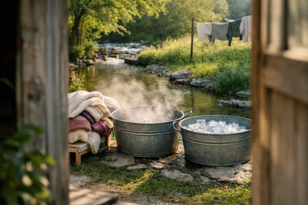 La laine ne craint pas l&rsquo;eau mais le choc thermique