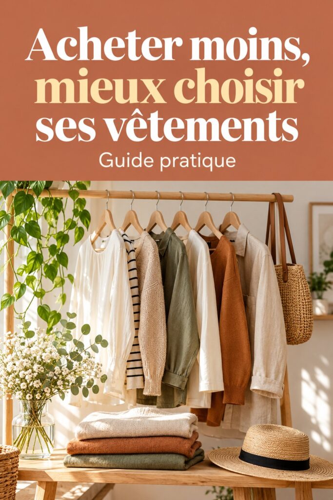 Acheter moins, mieux choisir ses vêtements : les clés essentielles