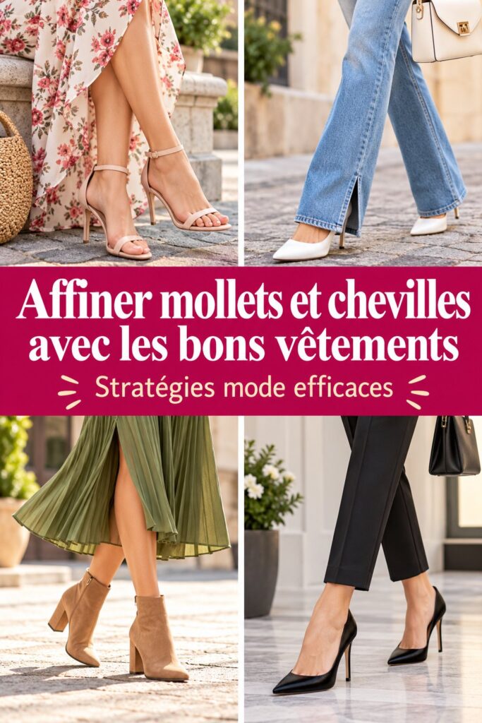 Affiner vos mollets et chevilles avec les bons vêtements