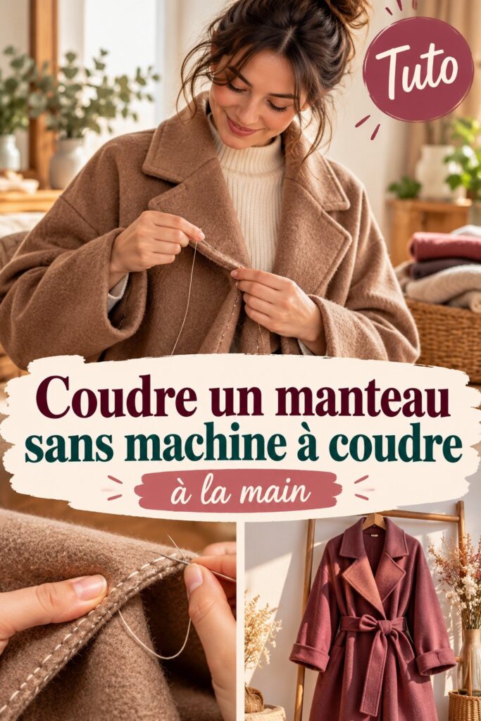 Coudre un manteau sans machine à coudre : guide pratique