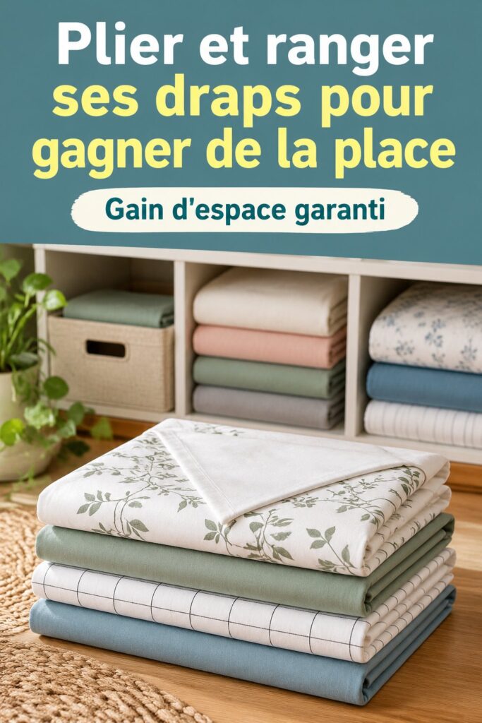 Comment plier et ranger vos draps pour optimiser l&rsquo;espace