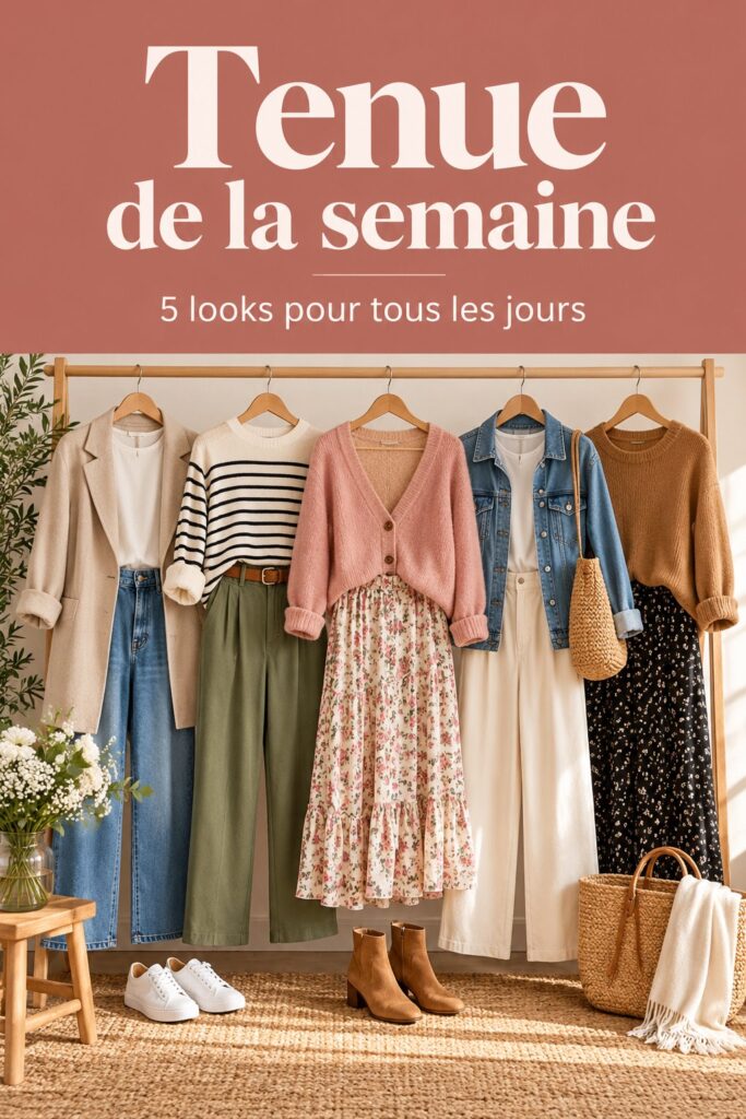 une sélection de tenues variées pour chaque jour de la semaine