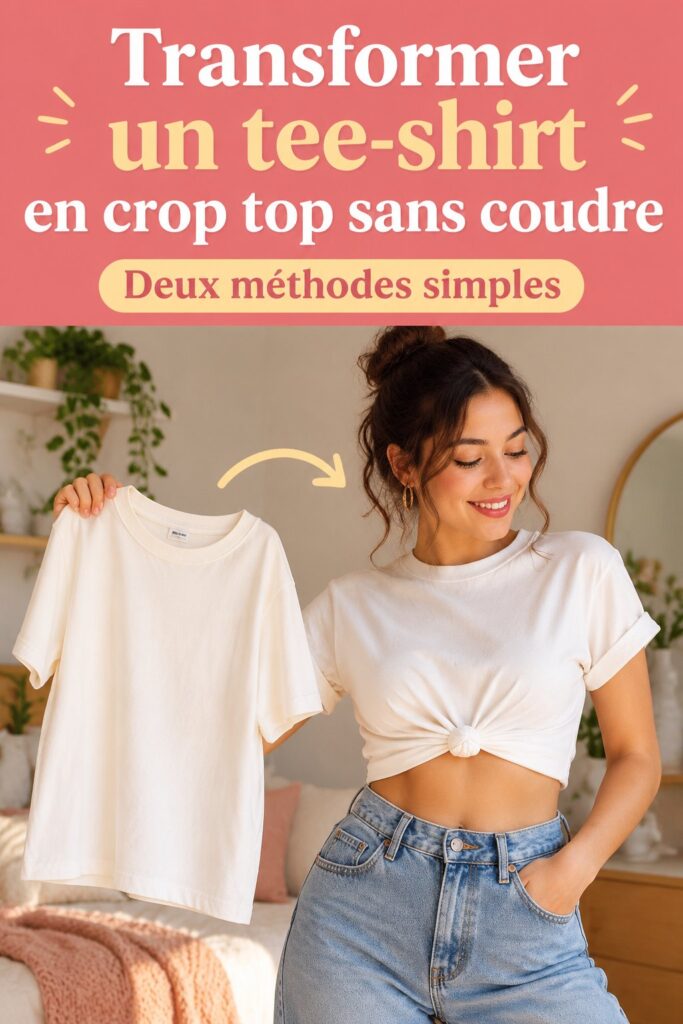 Transformer un tee-shirt en crop top sans coudre